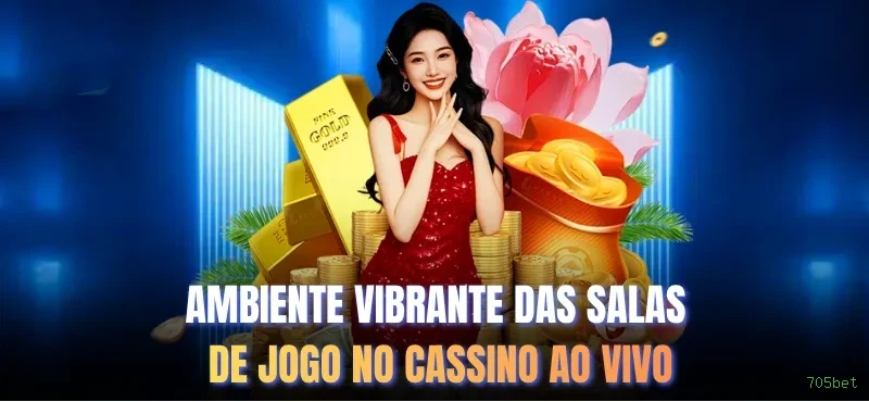 Imagem promocional do cassino online da 705bet mostrando jogos ao vivo