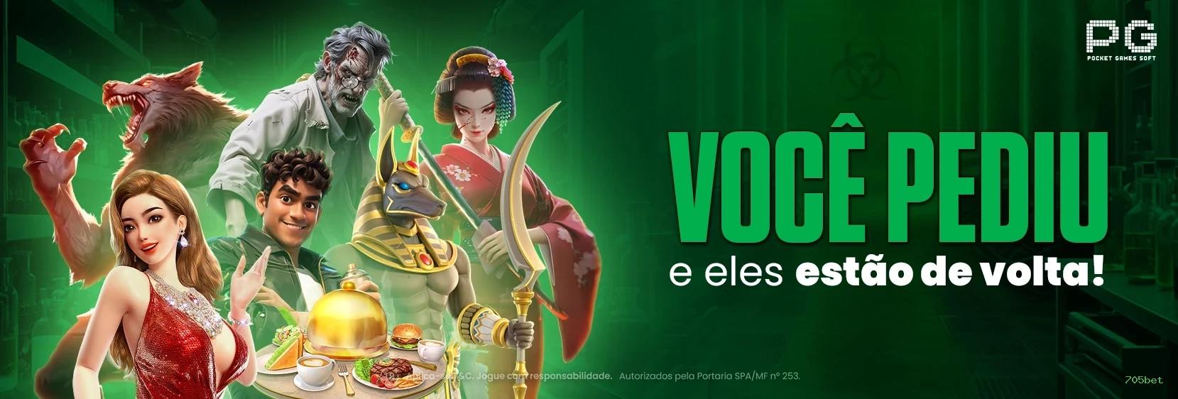 Imagem promocional dos jogos Fortune da 705bet