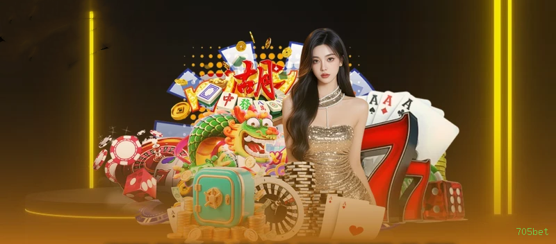 Imagem promocional da plataforma 705bet
